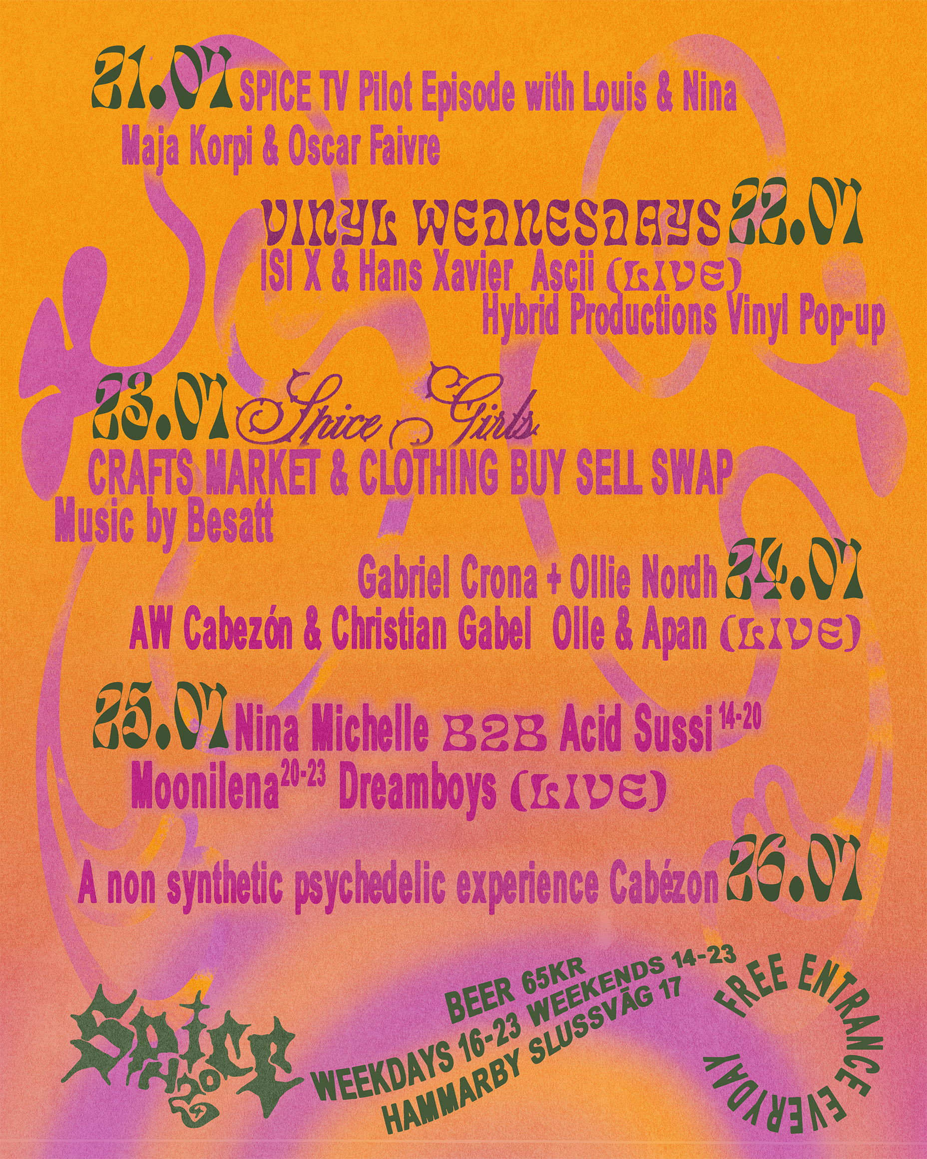 21-26 Juli Spice H2O